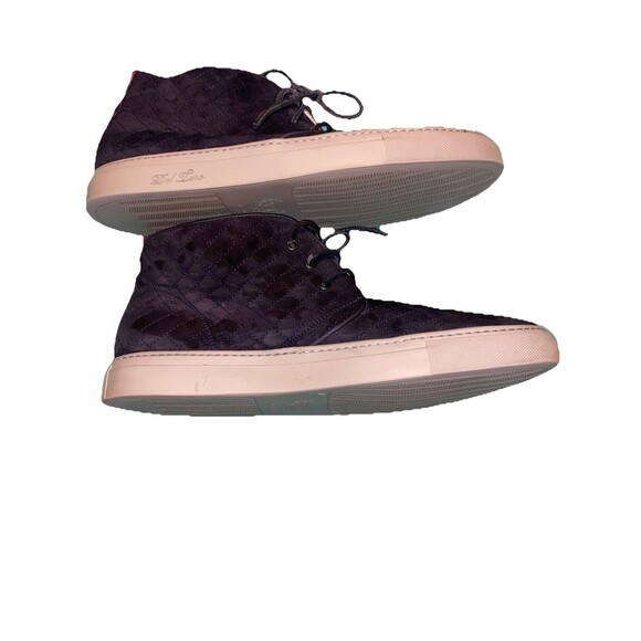 Del Toro Sneaker Chukka Boot Navy Suede Quilted size 13 Made in Italy main image 7